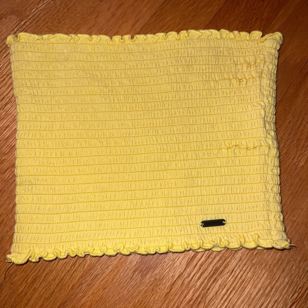HOLLISTER YELLOW TUBE TOP